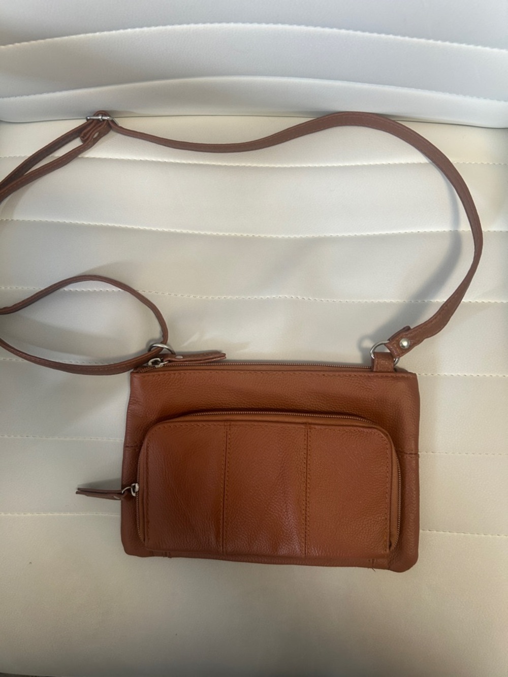 Bentley Women’s Brown Leather Crossbody Bag - Classic Everyday Style
